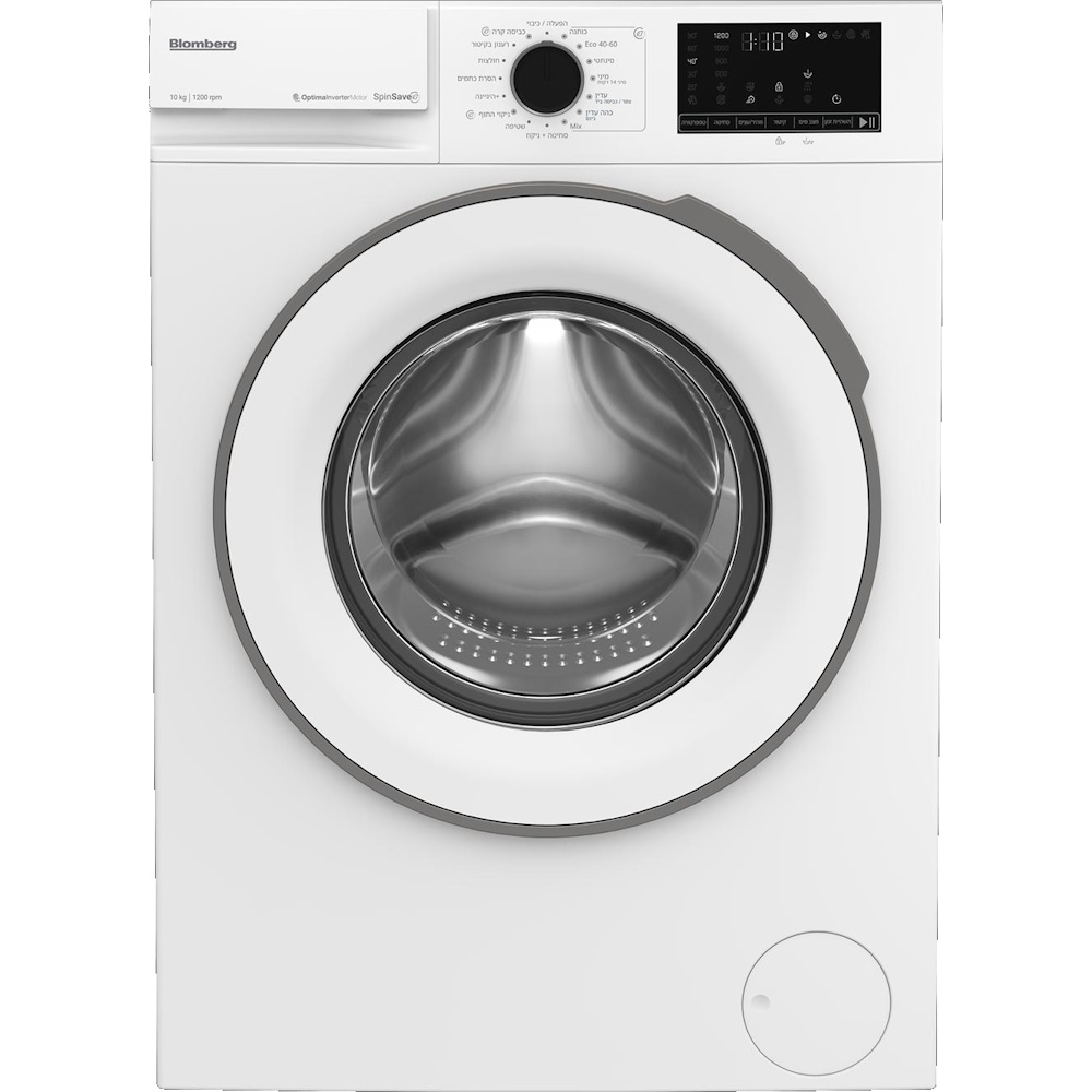 מכונת כביסה פתח חזית - 10 ק"ג BB1001UM Blomberg בלומברג תפריט עברית