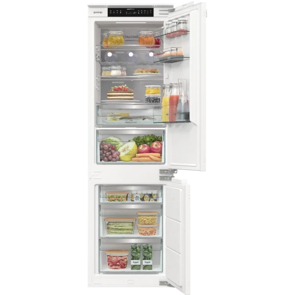 מקרר אינטגרלי 60 ס"מ מקפיא תחתון גמיש  NoFrost Dual מבית GORENJE דגם NRKI517E82WF דגם 2025!!!