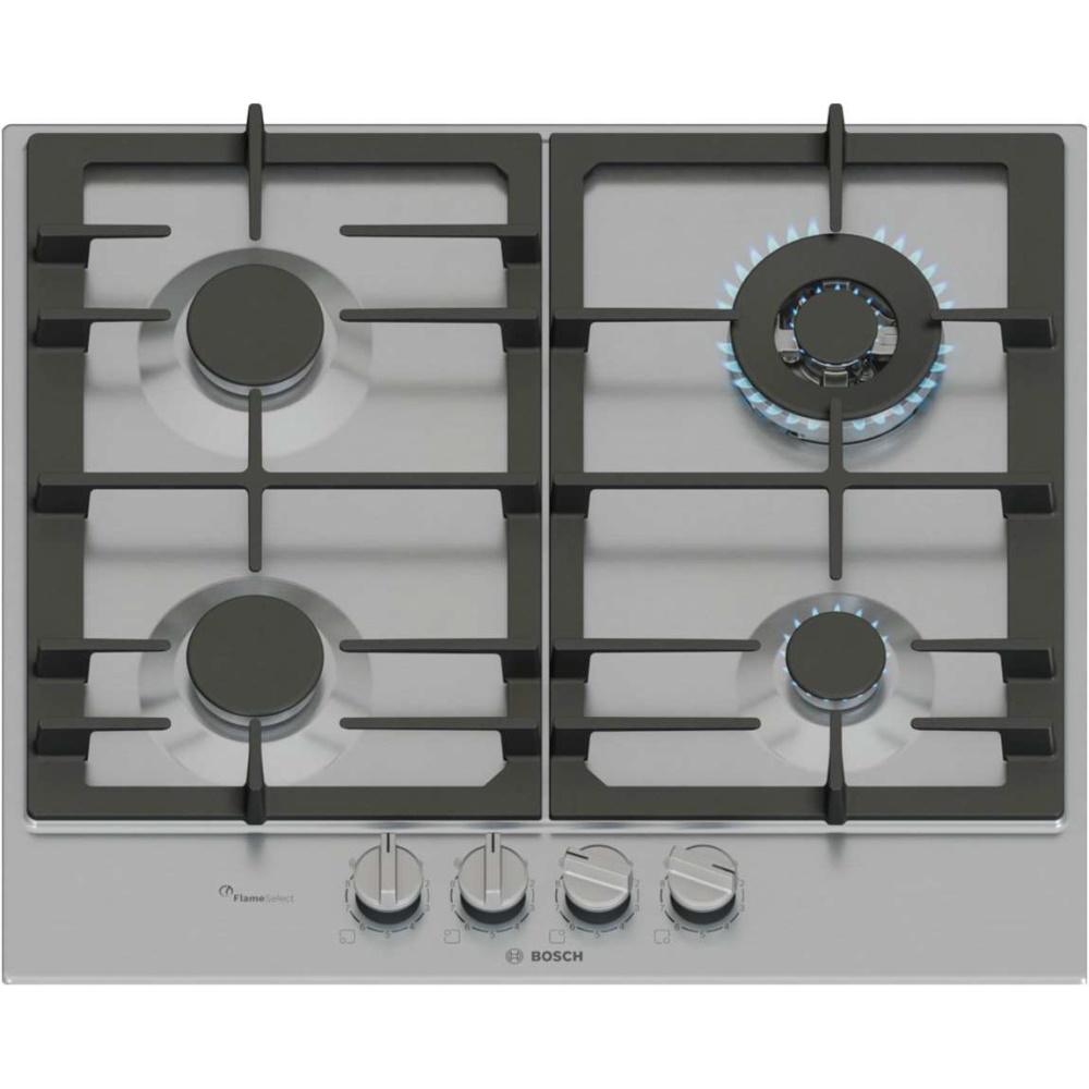 כיריים גז 4 להבות בוש Bosch PCH6A5I90Y גימור נירוסטה