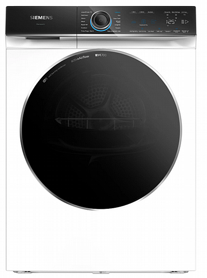 מייבש כביסה SIEMENS סימנס 9 ק"ג iQ700 WIFI WR47B2C9GB משאבת חום  ניקוי עצמי IQ700 שנת 2026
