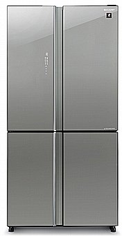 מקרר 4 דלתות  Sharp SJ-8960BS זכוכית כסופה - חדש!!!