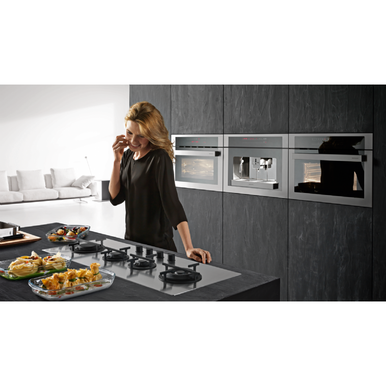 כיריים גז 75 ס”מ 5 להבות Barazza סדרת MOOD נירוסטה דגם 1PMD70 – תמונה 3