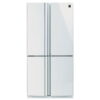 מקרר 4 דלתות 610 ליטר Sharp SJ-8942-WH זכוכית לבנה שארפ - נובמבר SALE!!!