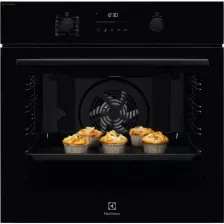תנור בנוי זכוכית שחורה ניקוי פירוליטי Electrolux EOD6P77Z אלקטרולוקס