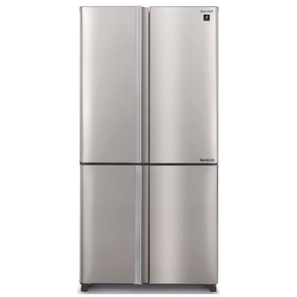 מקרר 4 דלתות מקפיא תחתון – 610 ליטר Sharp שארפ SJ-9270-BS נירוסטה כולל ICE MAKER - יבואן רישמי!!!