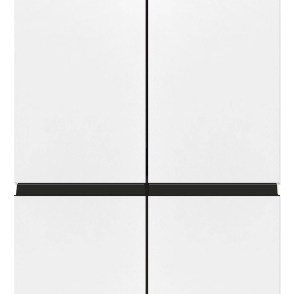 מקרר 4 דלתות 475 ליטר Fujicom פוג'יקום דגם FJ-NF515W זכוכית לבנה