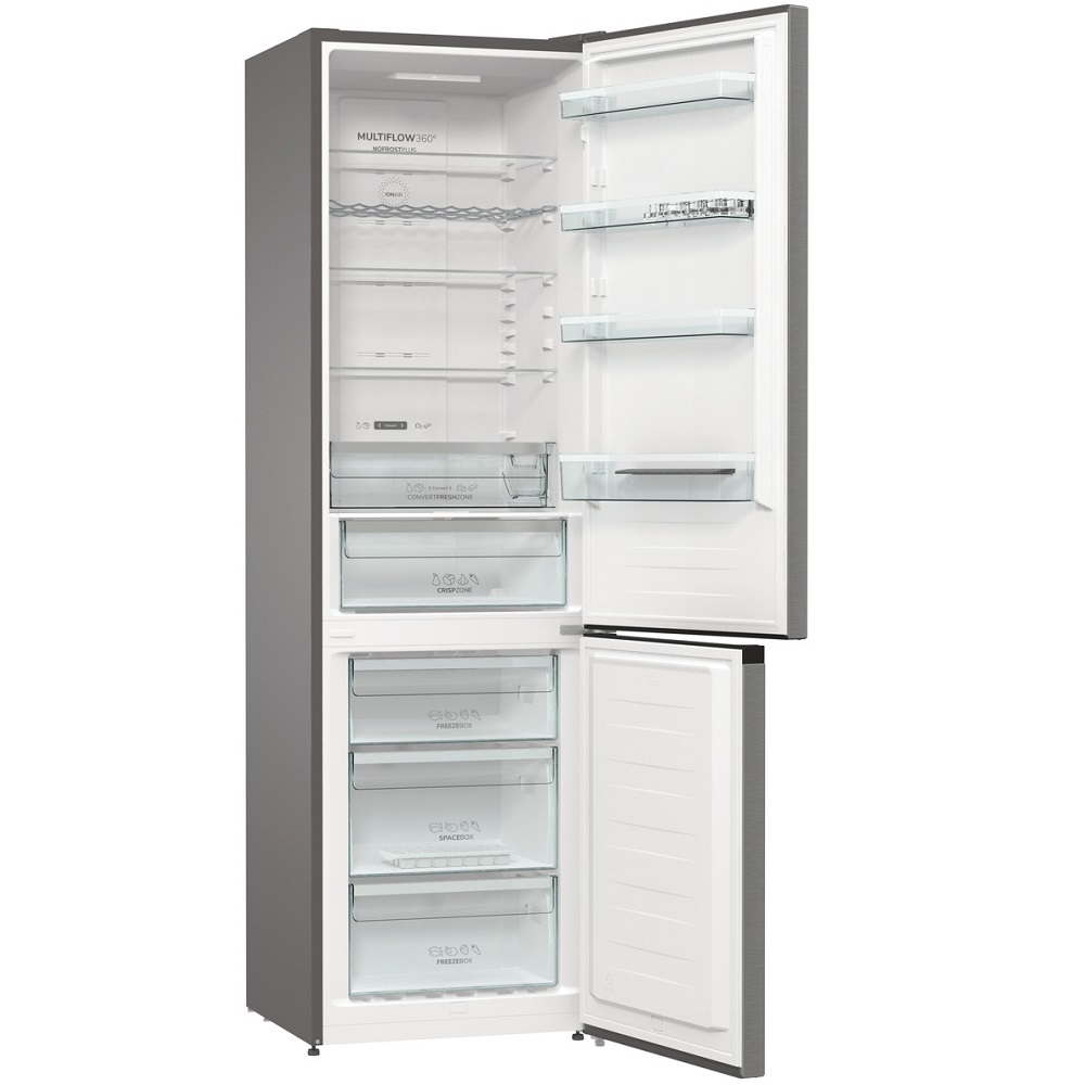 מקרר מקפיא תחתון NRK6202AXL4 רוחב 1.20 סמ קו אפס כפול Gorenje 706 ליטר גורנייה – תמונה 2