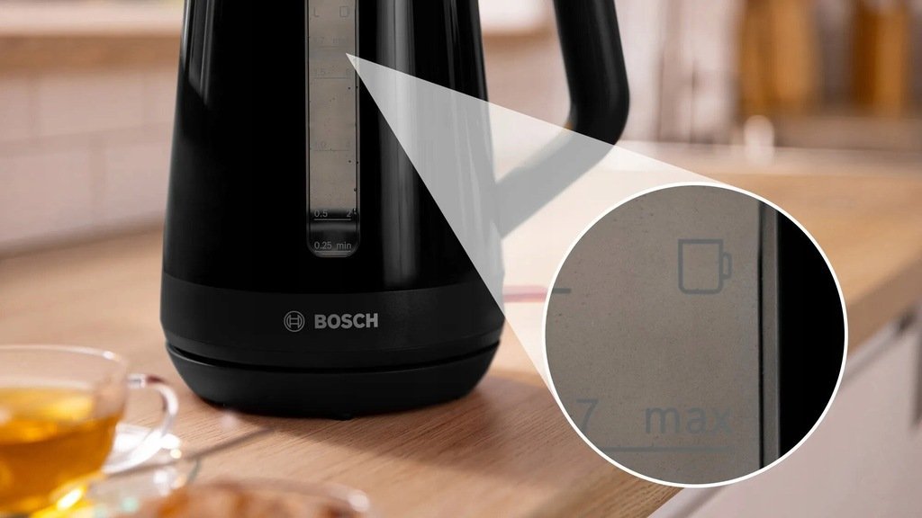 קומקום חשמלי 1.7 ליטר Bosch בוש MyMoment TWK1M123 שחור – תמונה 3
