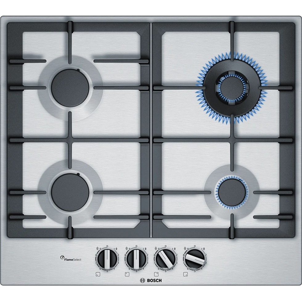 כיריים גז 4 להבות Bosch PCH6A5B95Y בוש נירוסטה