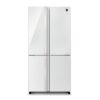 מקרר 4 דלתות 611 ליטר Sharp SJ-8841-WH זכוכית לבנה שארפ