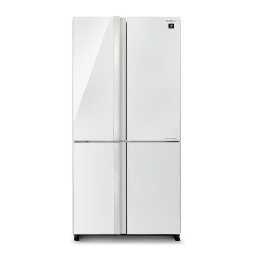 מקרר 4 דלתות 611 ליטר Sharp SJ-8841-WH זכוכית לבנה שארפ