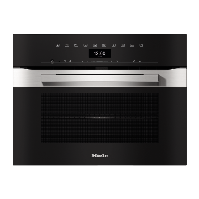 תנור בנוי משולב מיקרו מילה גובה 45 ס”מ מבית MIELE  דגם H7440BM CLST