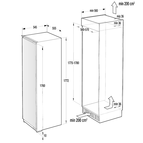 מקפיא Gorenje FNI5182A1 גורנייה במלאי!!! – תמונה 3