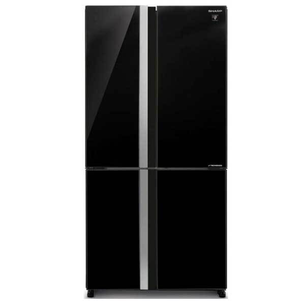 מקרר 4 דלתות 611 ליטר Sharp SJ-8841BK זכוכית שחורה  שארפ