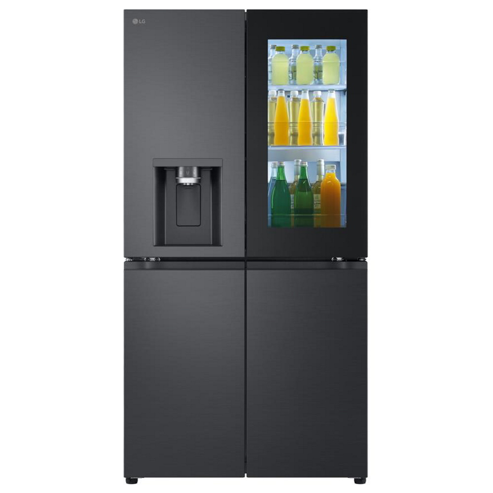 מקרר 4 דלתות מקפיא תחתון LG GR-930BINS‏ נירוסטה מושחרת יבואן רשמי