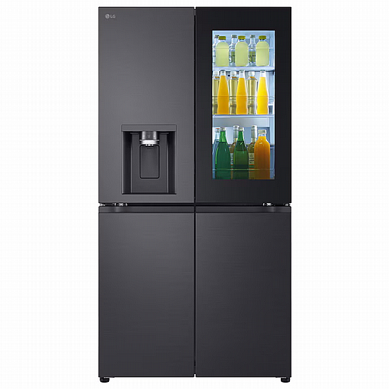 מקרר 4 דלתות אל ג'י דגם GR730BINS נירוסטה מושחרת