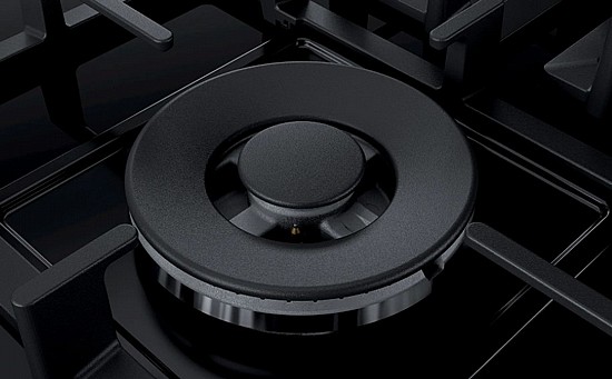 כיריים גז בוש 90 ס''מ דגם Bosch PPS9A6C90N זכוכית שחורה – תמונה 3
