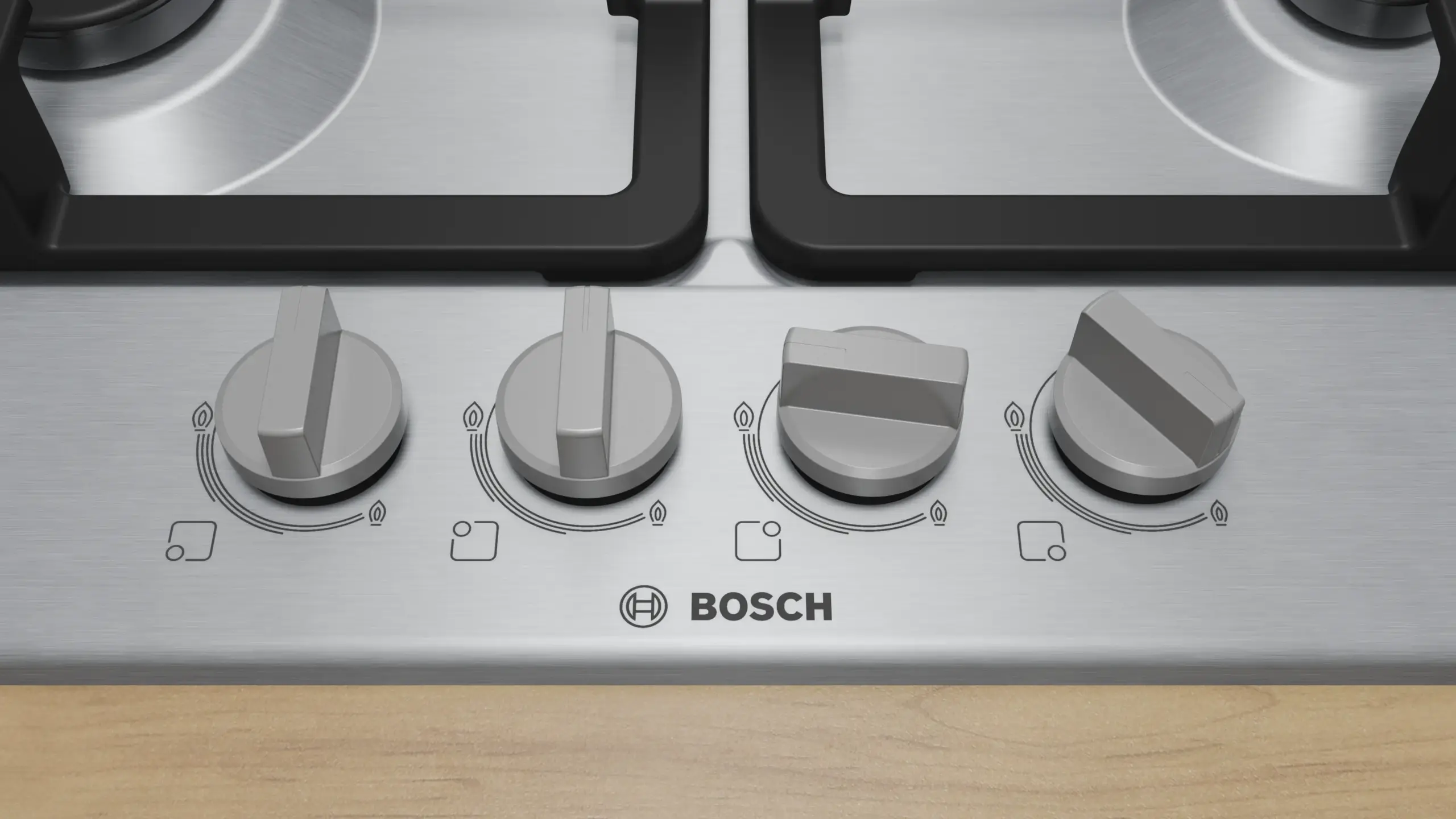כיריים גז בוש Bosch PGH6B5K90 נירוסטה דגם 2026!!! – תמונה 2