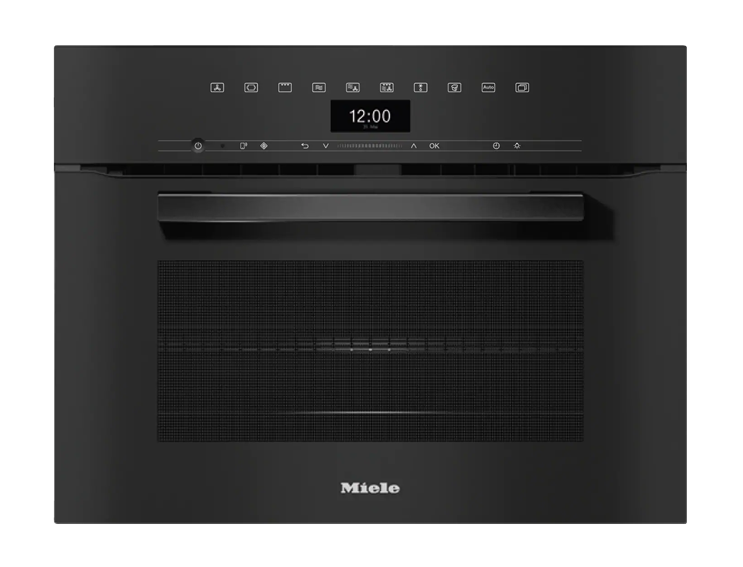 תנור בנוי משולב מיקרו מילה גובה 45 ס”מ מבית MIELE  דגם H7440BM BLACK