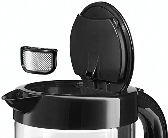 קומקום זכוכית 1.7 ליטר Bosch TWK70B03 2400W – צבע שחור – תמונה 2