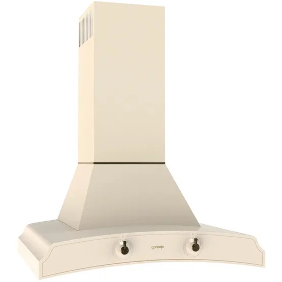 קולט אדים צמוד קיר Gorenje בסגנון רטרו בצבע שמנת דגם DK63MCLI