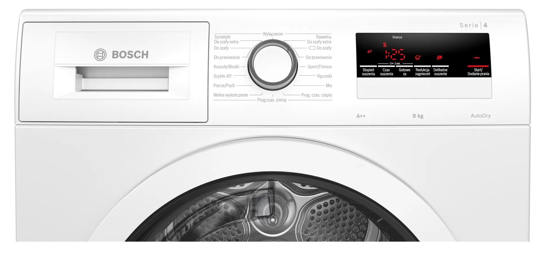 מייבש כביסה BOSCH בוש WTH85077PL דגם חדש שנת 2024!!! – תמונה 2