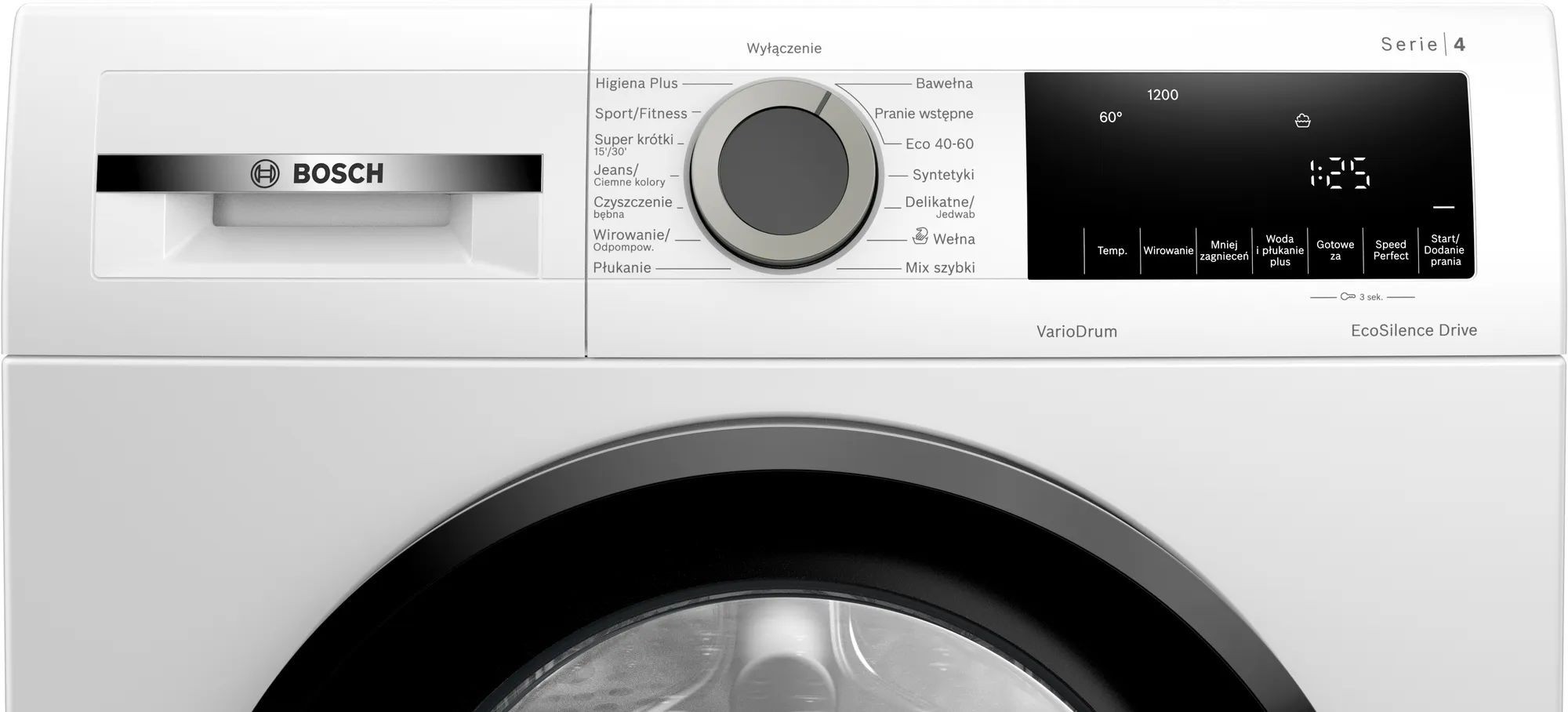 מכונת כביסה Bosch 9 ק”ג בוש דגם WGG0420GPL דגם 2024 – תמונה 3