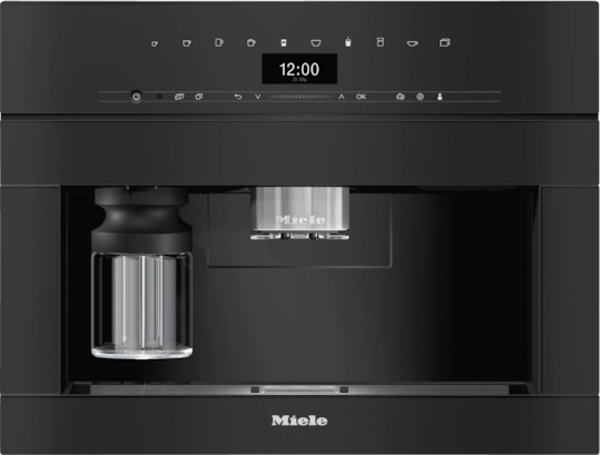 מכונת קפה אינטגרלית 45 ס”מ מבית MIELE מילה דגם CVA7440 BLACK גימור שחור