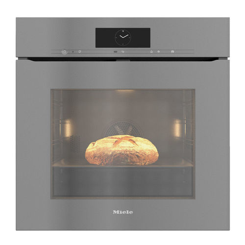 תנור בנוי פירוליטי 76 ליטר MIELE דגם H7860 BPX GREY זכוכית אפורה  ללא ידית
