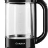 קומקום זכוכית 1.7 ליטר Bosch TWK70B03 2400W – צבע שחור