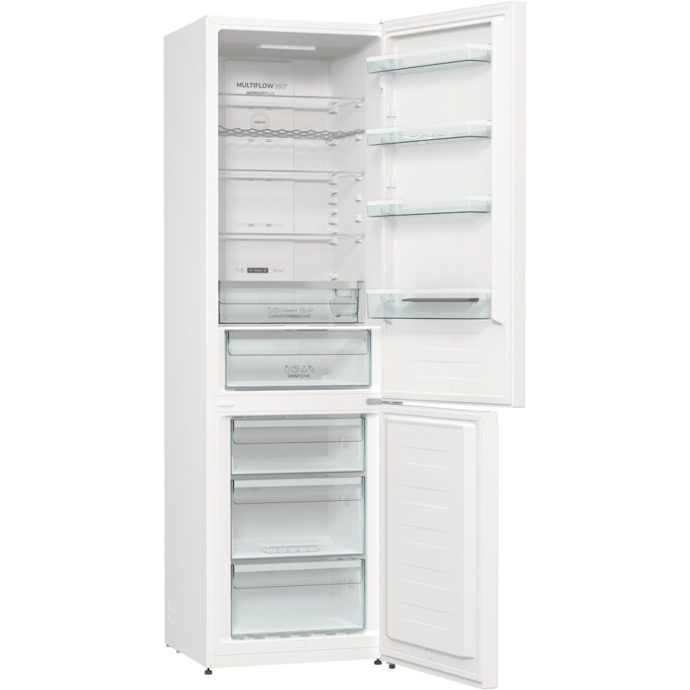 מקרר מקפיא תחתון NRK6202AW4 בודד Gorenje 331 ליטר גורנייה – תמונה 3