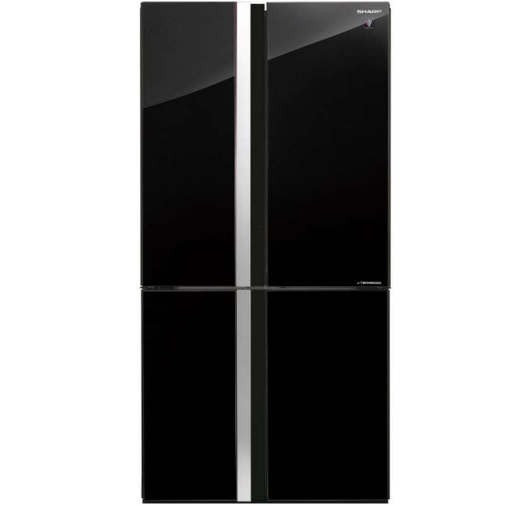 מקרר 4 דלתות 610 ליטר Sharp SJ-8942-BK זכוכית שחורה שארפ - נובמבר SALE!!!