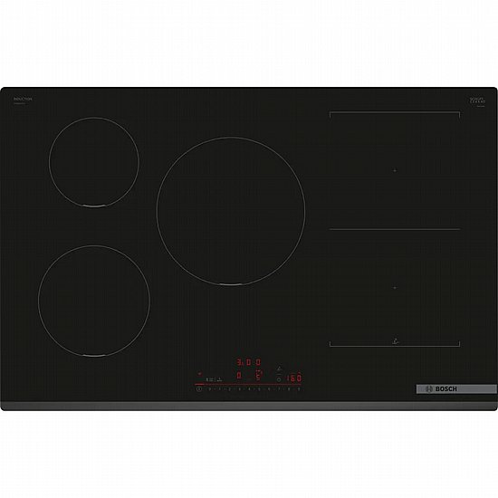 ‏כיריים אינדוקציה Bosch PVW831HC1E בוש שחור 80 ס''מ תלת פאזי עוצמתי! במלאי !!!
