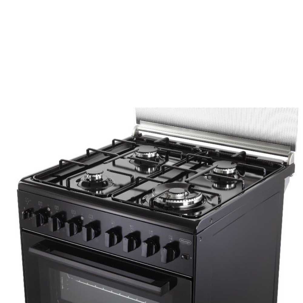 תנור משולב כיריים גז - 4 להבות Delonghi דגם DCS120EDN שחור דגם 2026!!! - מבצע מטורף !!! – תמונה 2