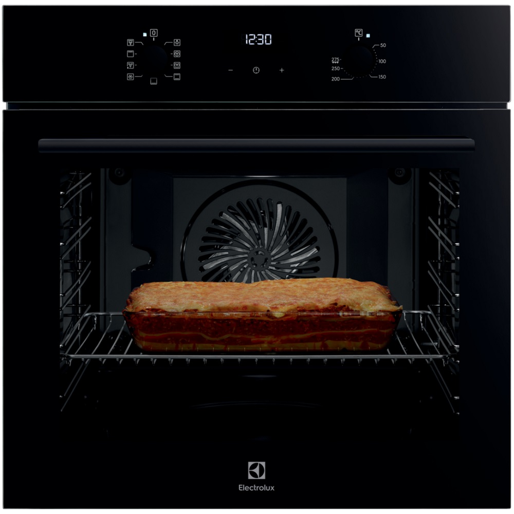 תנור אפייה בנוי דיגיטלי - 72 ליטר Electrolux אלקטרולוקס LOF3H10K חזית שחורה דגם 2026!!!