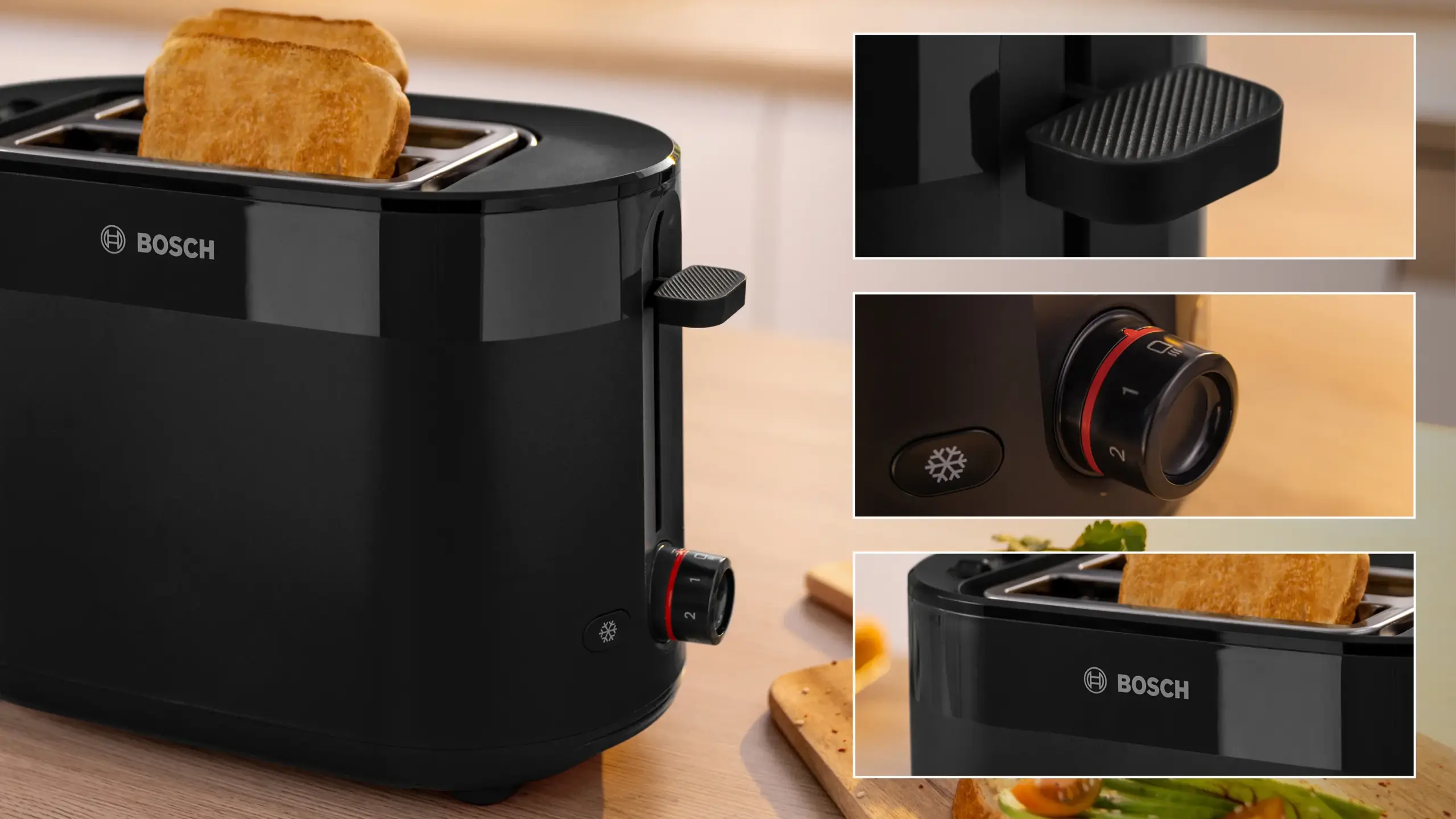 מצנם 2 פרוסות Bosch בוש MyMoment TAT2M123 שחור -חדש !!! – תמונה 2