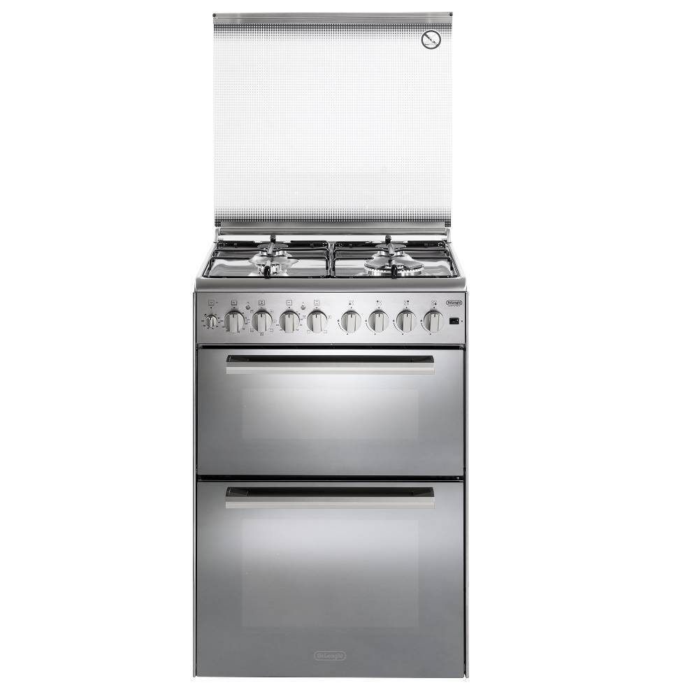 תנור משולב כיריים גז - 4 להבות Delonghi דגם DCS120EDX נירוסטה  דגם 2026!!! מבצע מטורף!!!