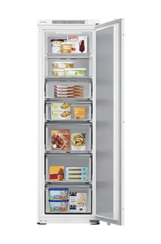 מקפיא בלבד אינטגרלי 7 מגירות SAMSUNG BRZ22700EWW NF דגם 2026 – חדש !!!