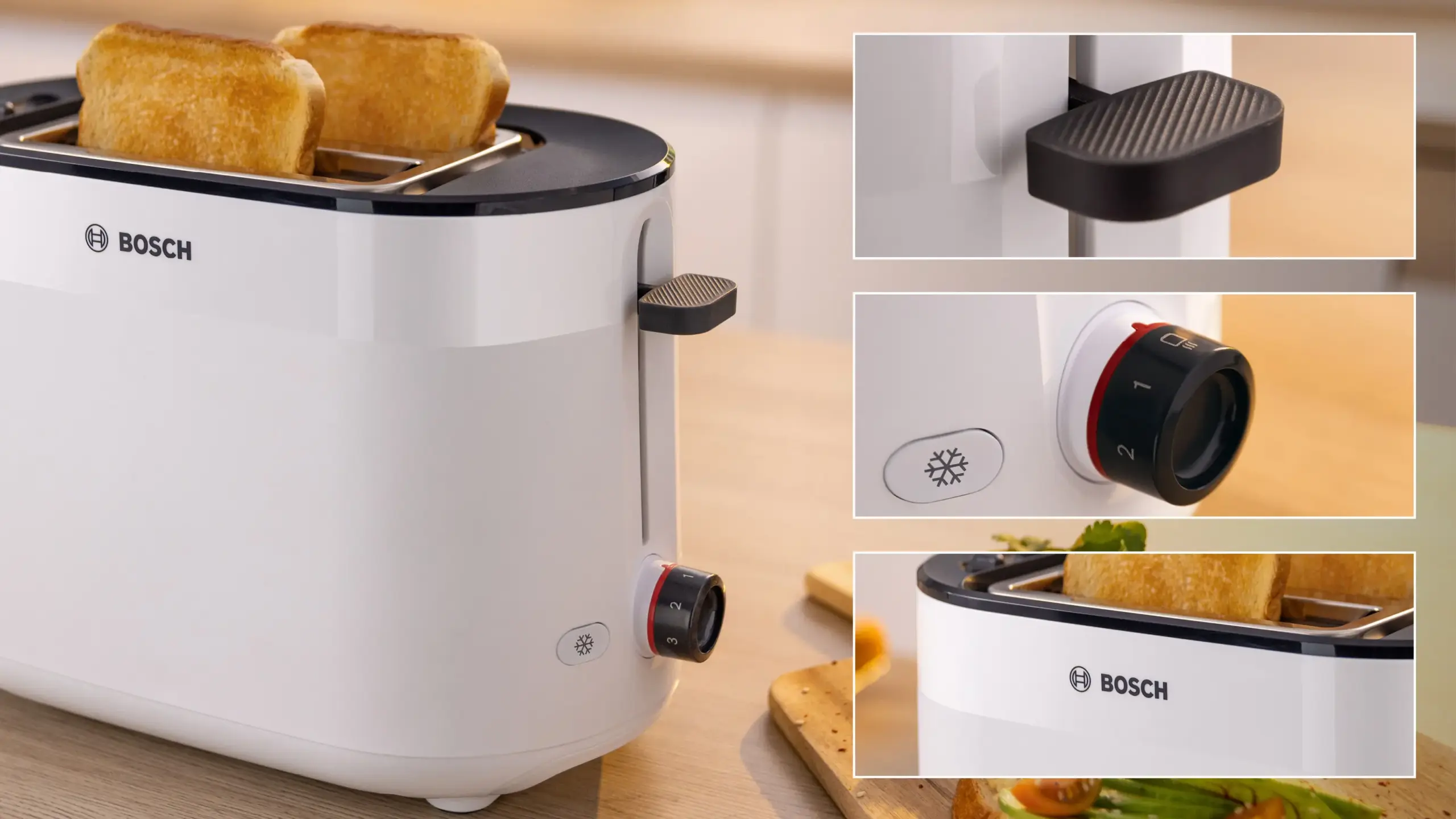 מצנם 2 פרוסות Bosch בוש MyMoment TAT2M121 לבן -חדש !!! – תמונה 3
